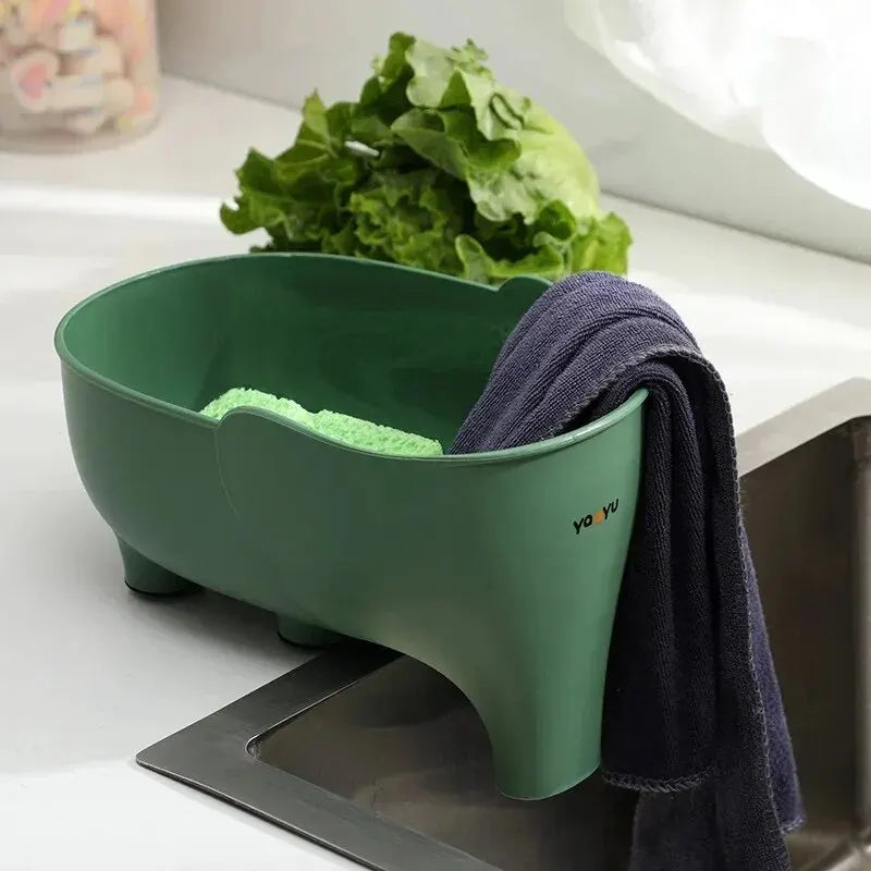 Elephant Drain Basket Multi-purpose Kitchen Storage Drain Basket Household Fruit and Vegetable Basket Plastic Drain Basket Acces