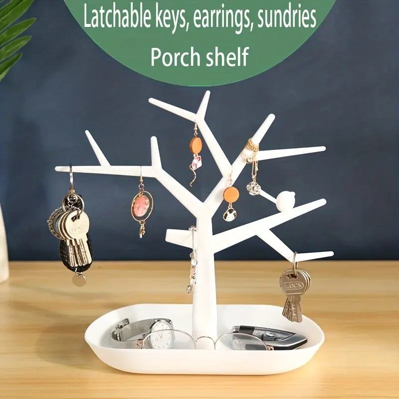 1PC Tree Hanger Creative Necklace Jewelry Necklace Bracelet Jewelry Display Rack Creative Earrings Ring Storage Rack